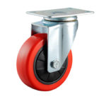 Roda PU Merah Medium Duty CASTER TAIWAN