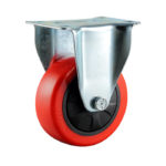 Roda PU Merah Medium Duty CASTER TAIWAN