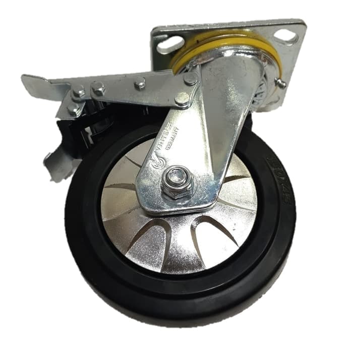  Roda  Karet  Elastis Heavy  Duty  Vintech Germany 6 inch Rem 